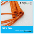 Elastic four cores Spiral Cable sensor curly cord